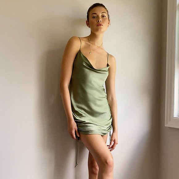 Wilfred only ruched slip dress - Picture 4 of 16